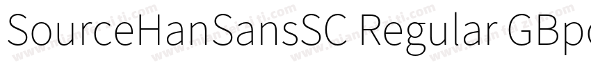 SourceHanSansSC Regular GBpc字体转换